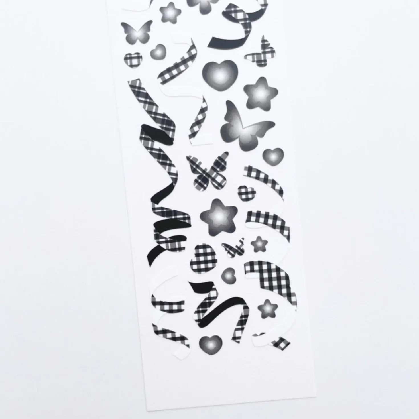 Rainbow Check Confetti Slim Sticker
