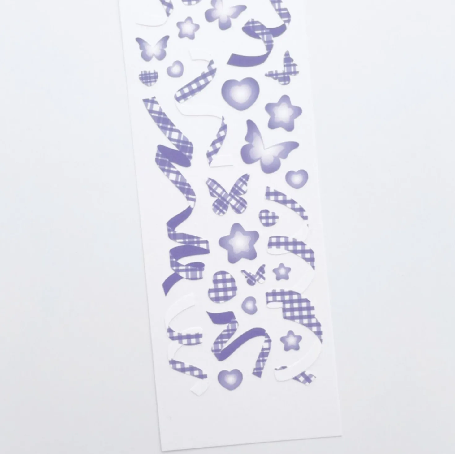 Rainbow Check Confetti Slim Sticker