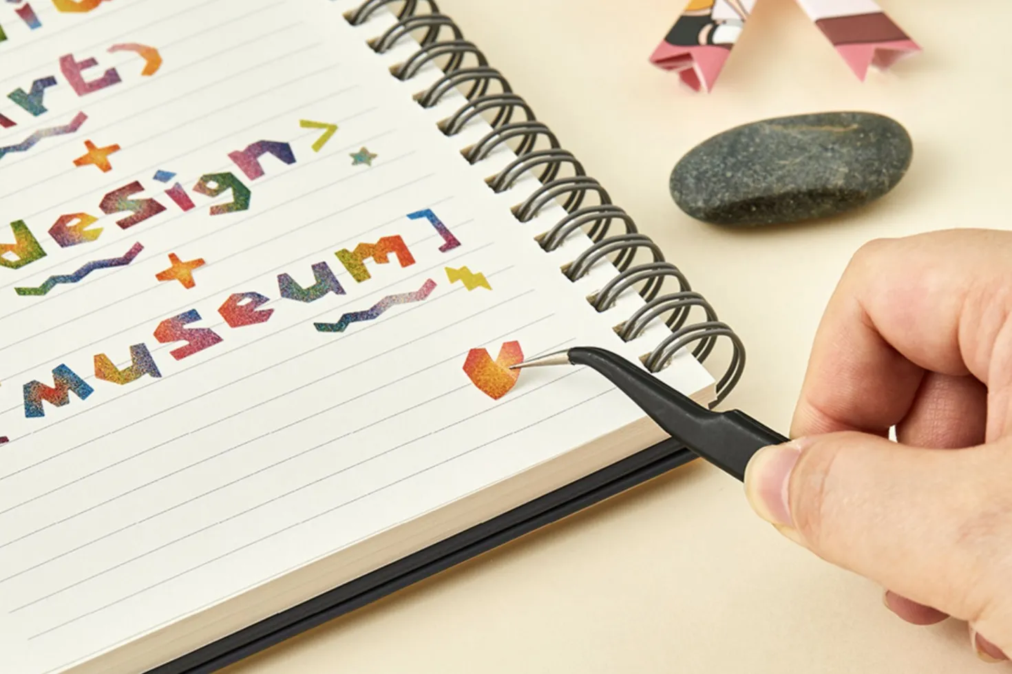 Rainbow Typo Alphabet Sticker
