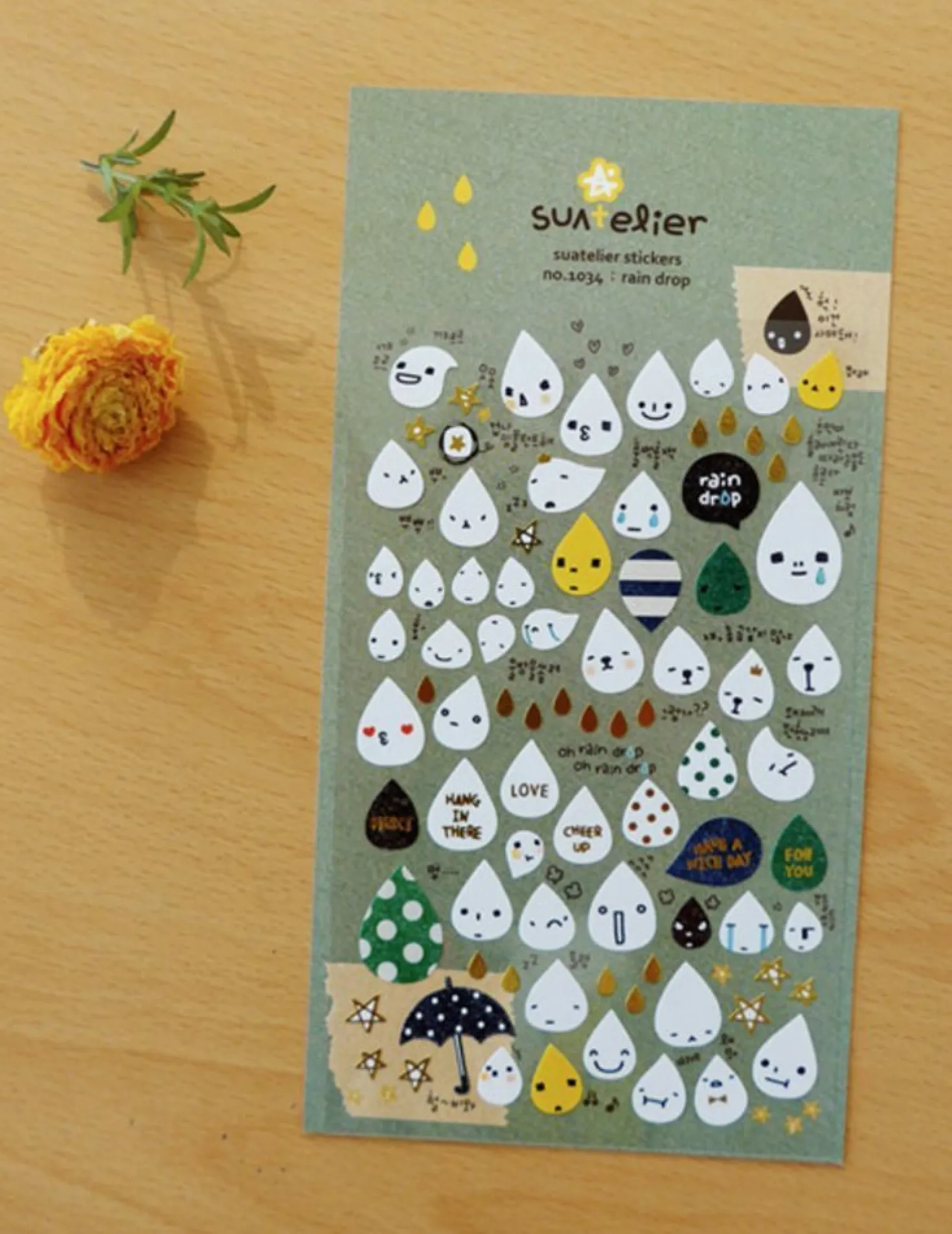 Raindrop Deco Sticker