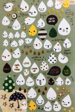 Raindrop Deco Sticker