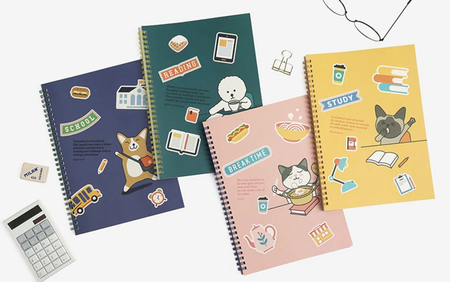 Reading Pet Plain Notebook