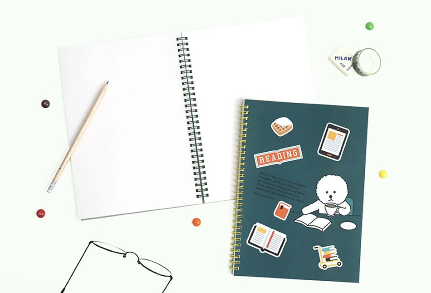 Reading Pet Plain Notebook