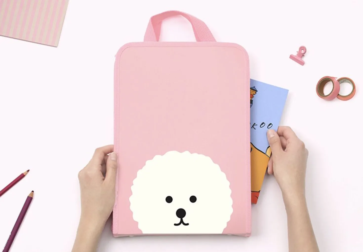Reading Pet Zip Closure Document Bag