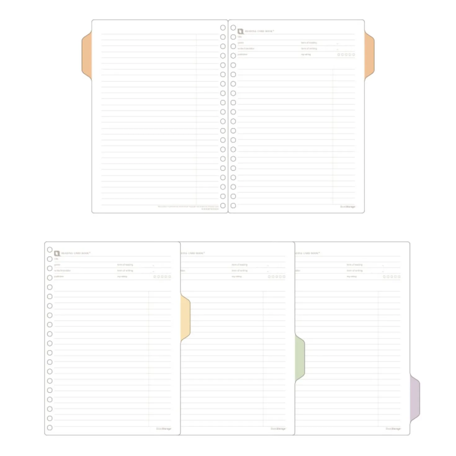 Reading Response 20 Ring Notebook