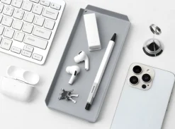 Rectangular Stainless Steel Pen Tray