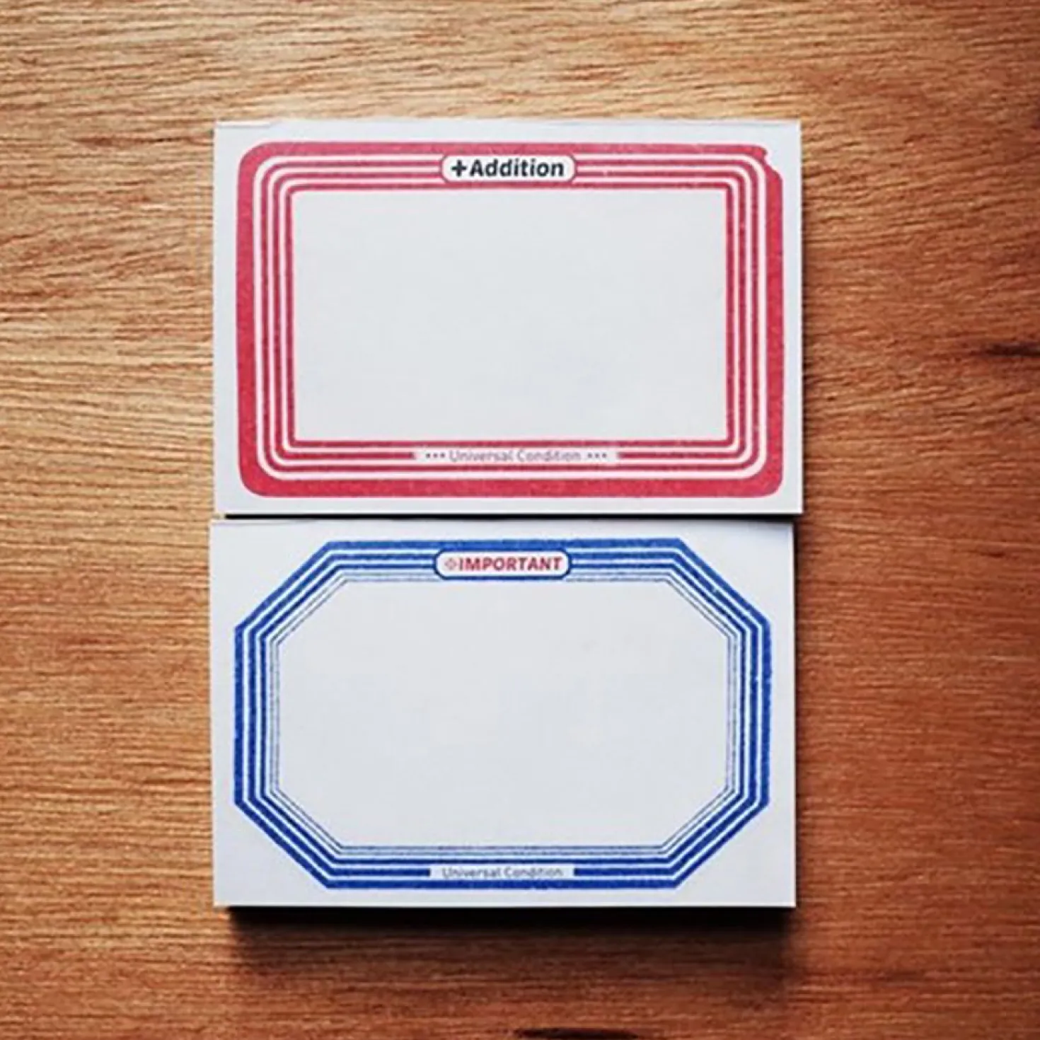 Retro Label Memo Pad Set