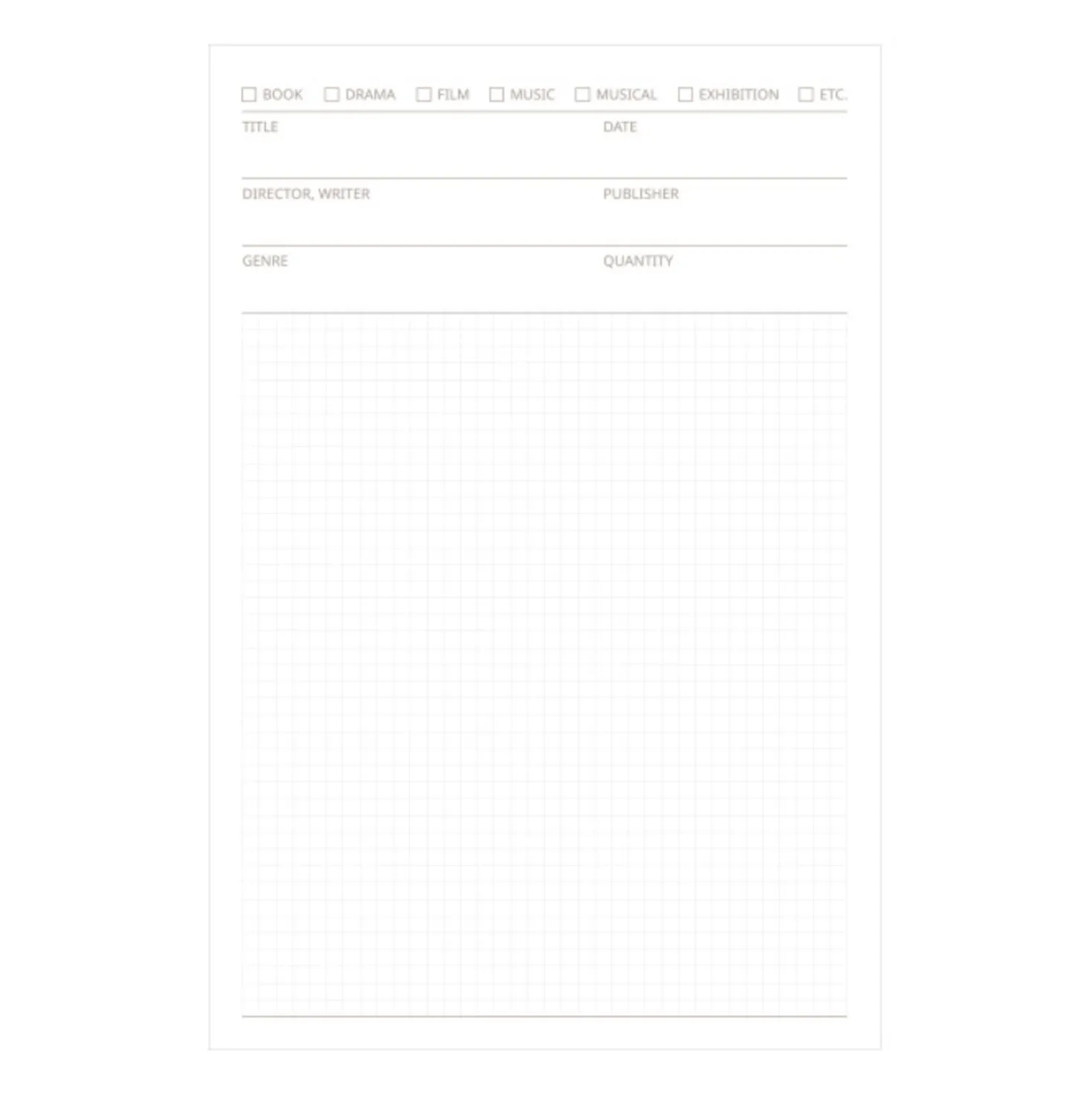 Review Recording Sticky Note