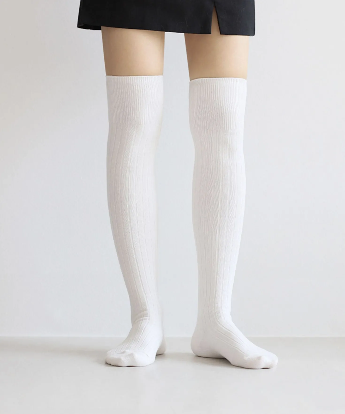Ribbed Over The Knee Women Socks