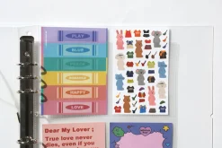6 Ring A5 Wide Double-sided Pocket Refill