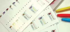 Robot Name Tag Sticker Set