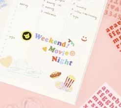 Roly Poly Alphabet Removable Sticker