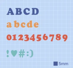 Roly Poly Alphabet Removable Sticker