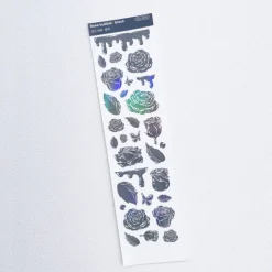 Rose Solid Hologram Slim Sticker