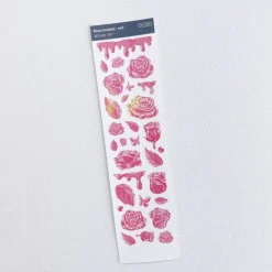 Rose Solid Hologram Slim Sticker