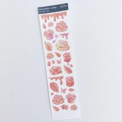 Rose Solid Hologram Slim Sticker