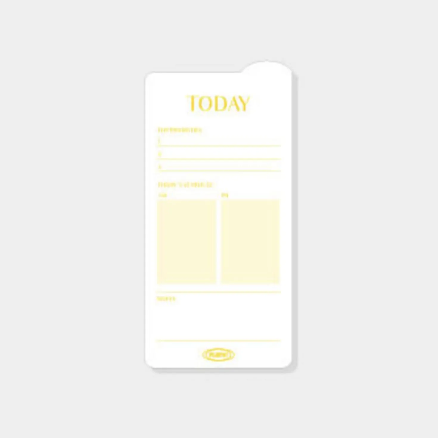 Rounded Edge Index Sticky Note