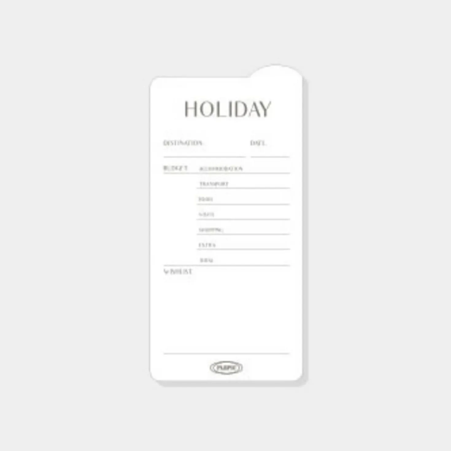Rounded Edge Index Sticky Note