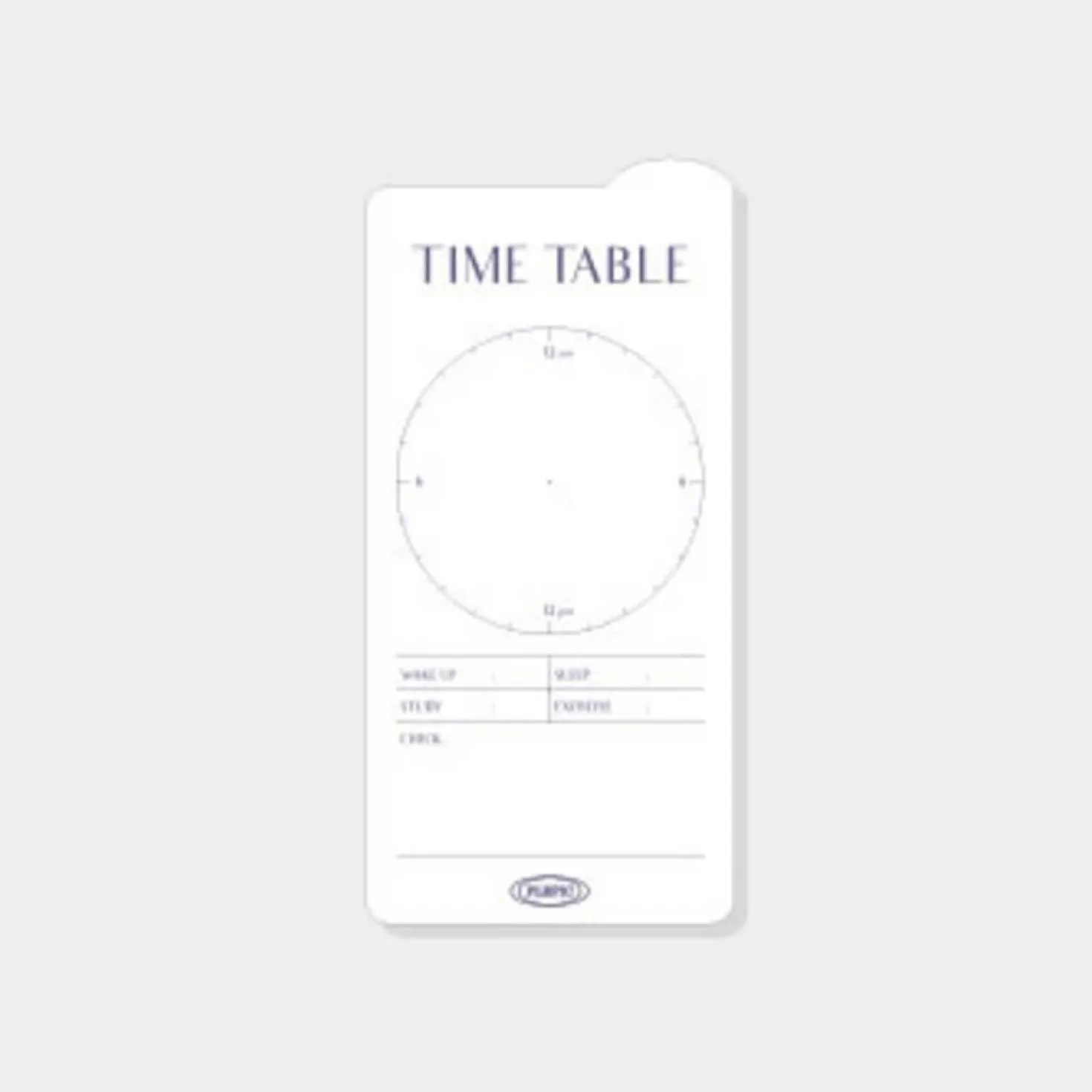 Rounded Edge Index Sticky Note