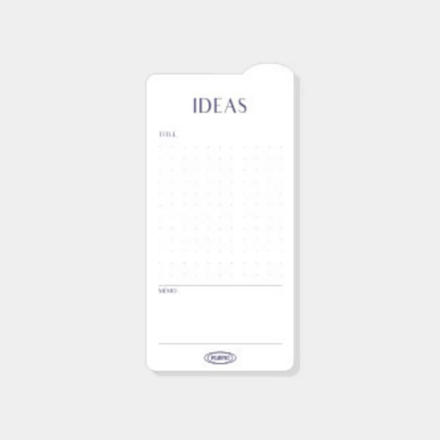 Rounded Edge Index Sticky Note