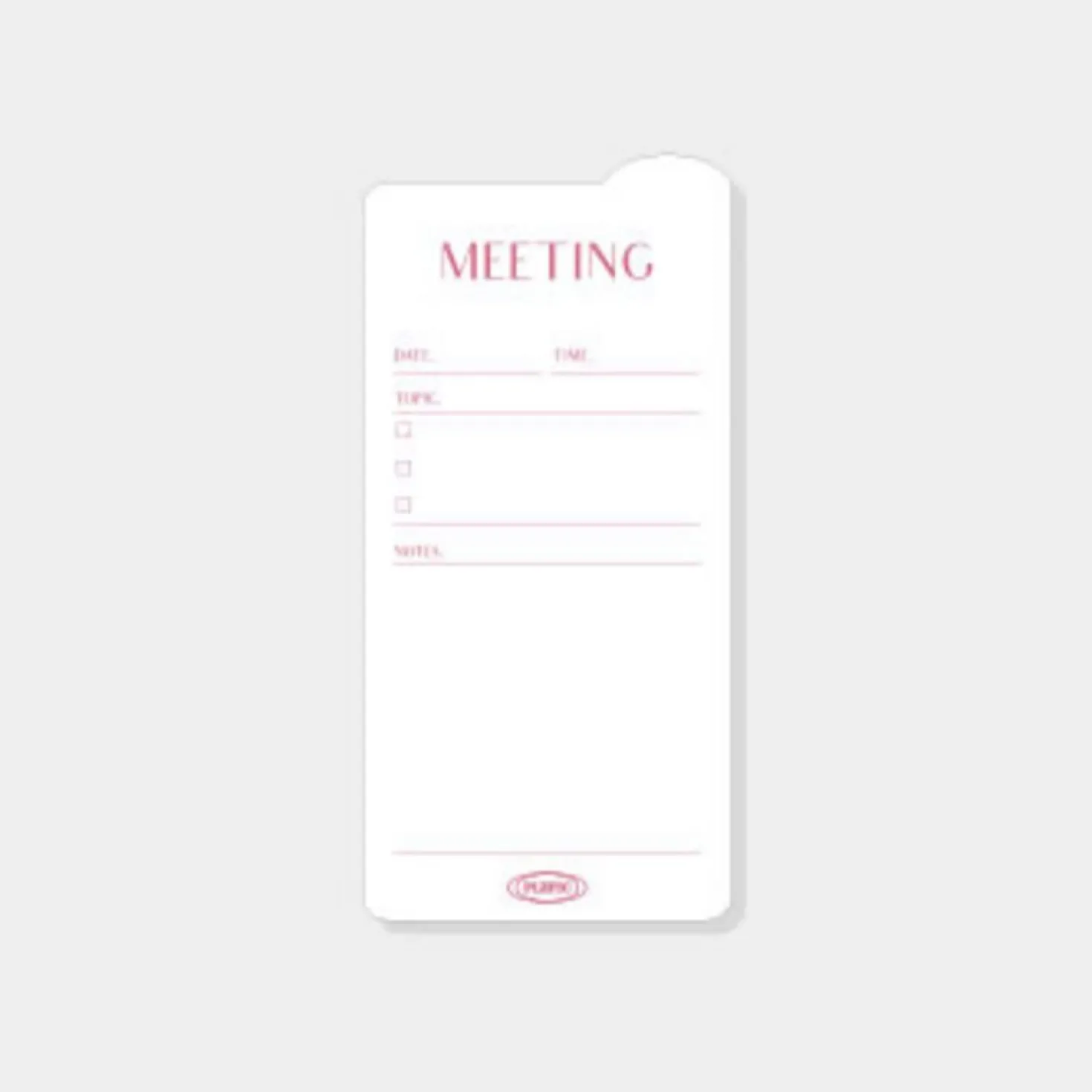 Rounded Edge Index Sticky Note