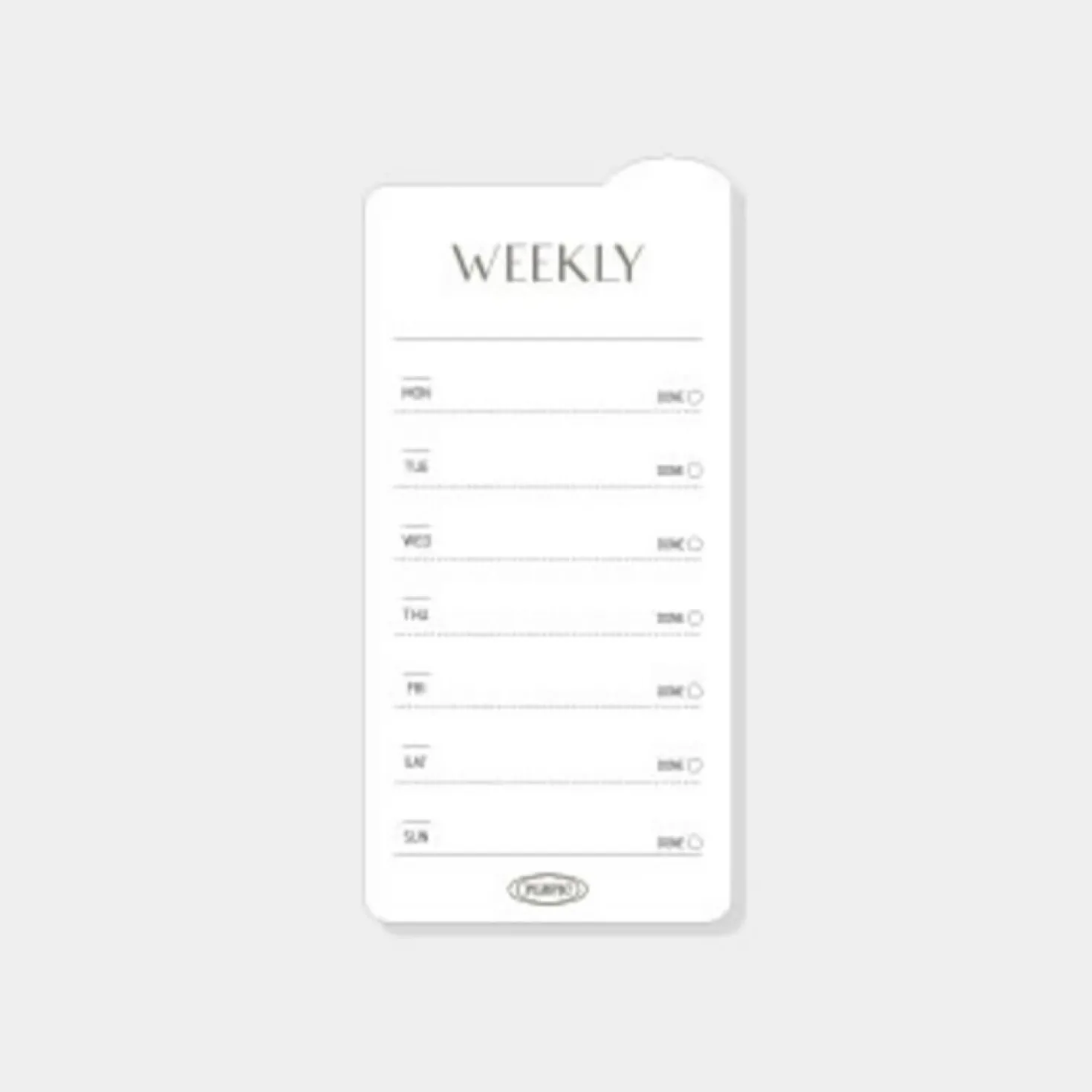 Rounded Edge Index Sticky Note