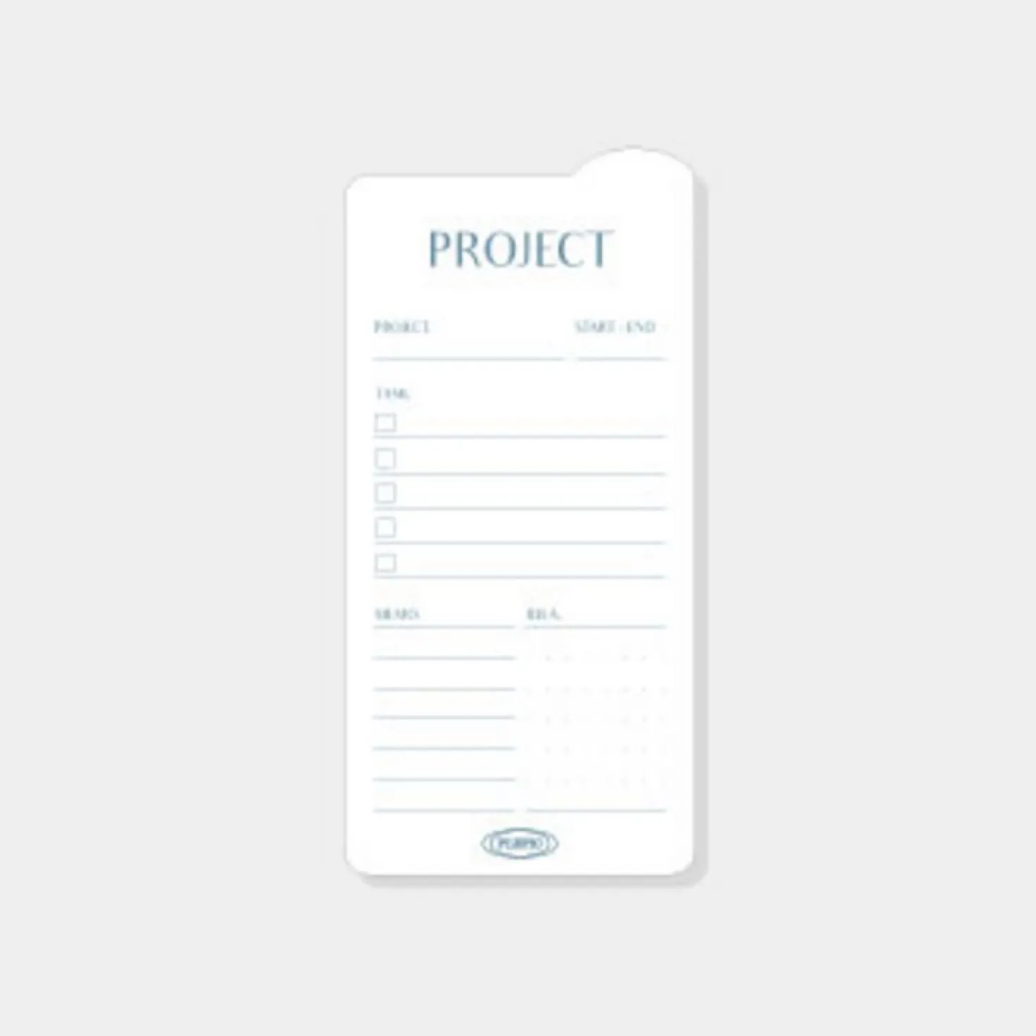 Rounded Edge Index Sticky Note