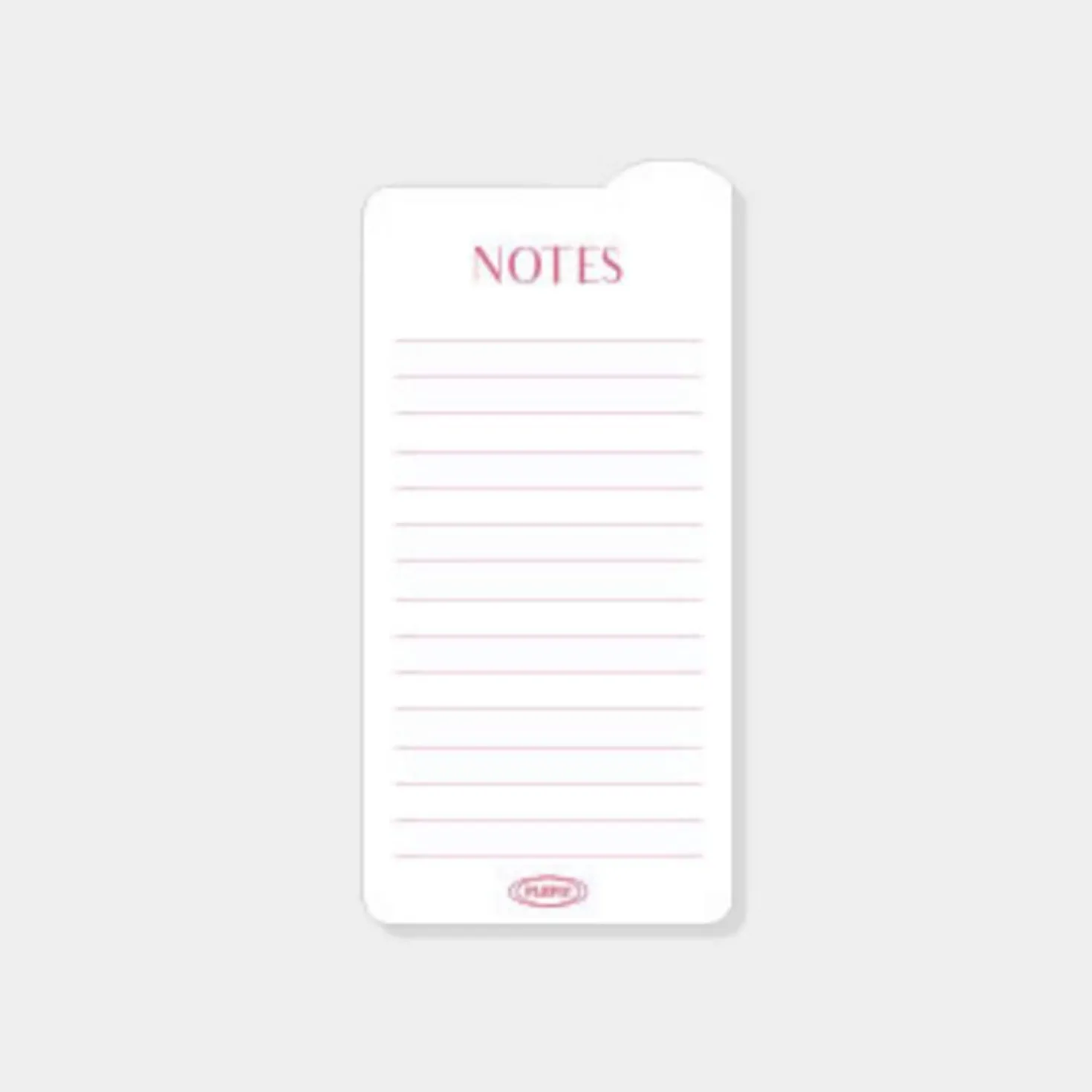 Rounded Edge Index Sticky Note