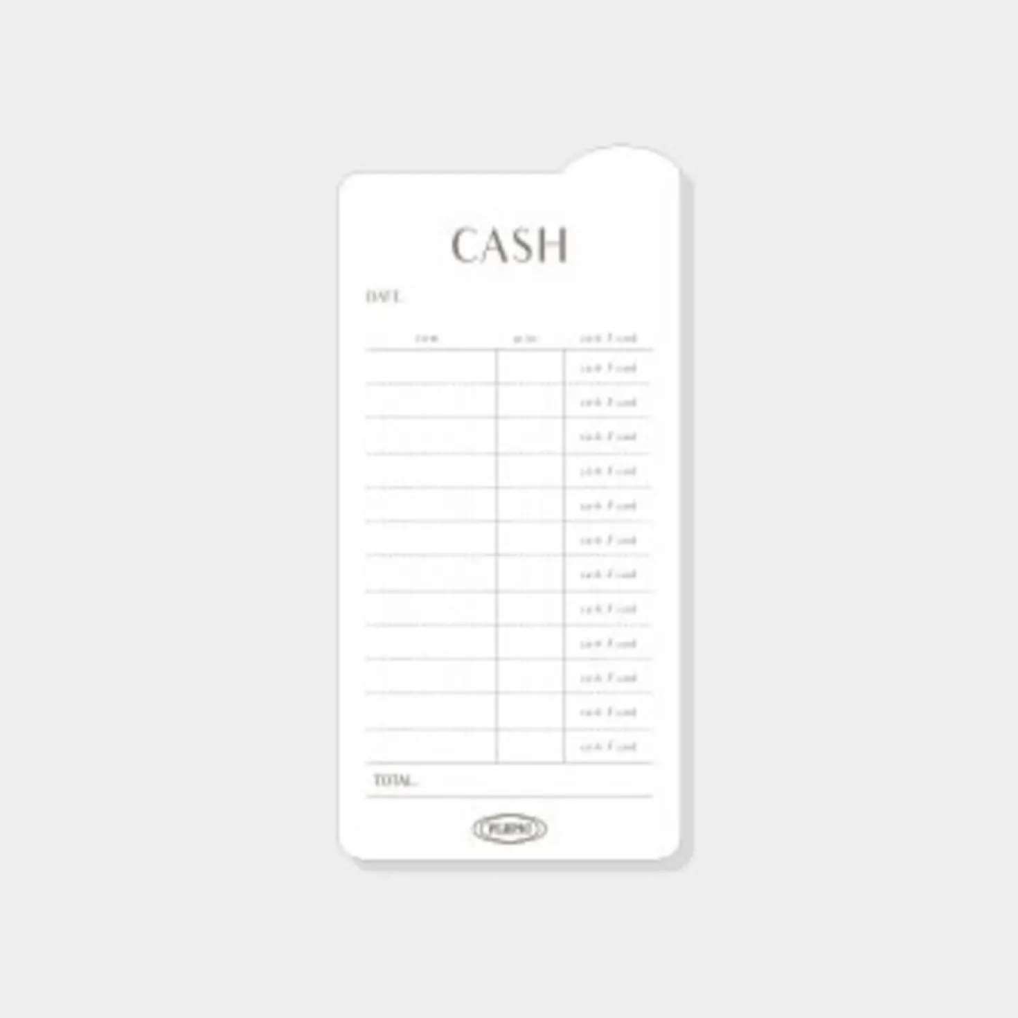 Rounded Edge Index Sticky Note