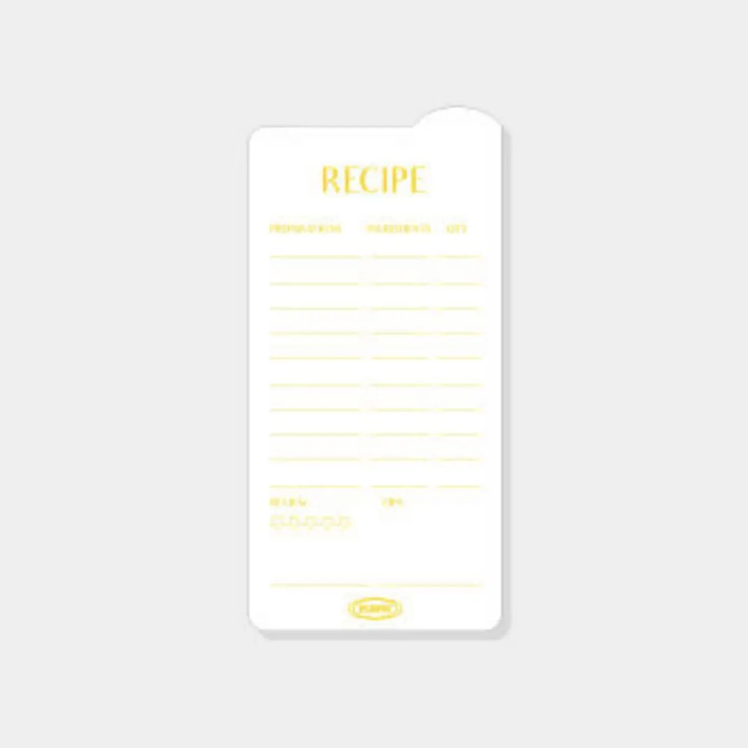 Rounded Edge Index Sticky Note