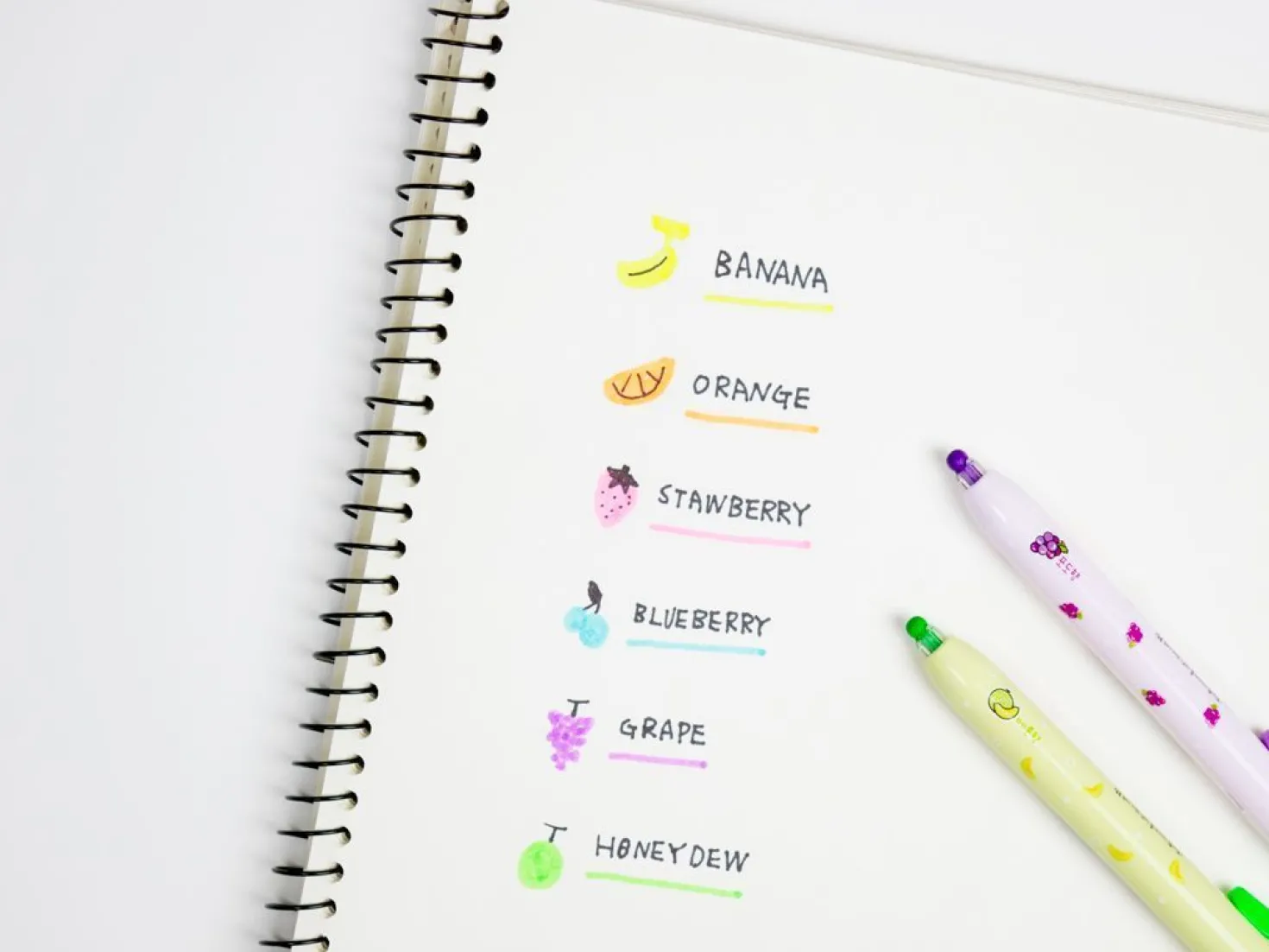 Round Tip Highlighter Set