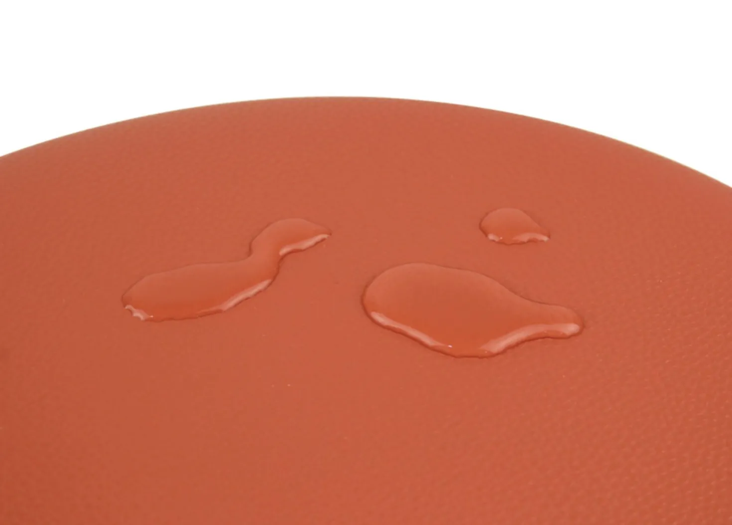Round Vegan Leather Sitting Cushion