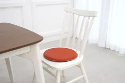 Round Vegan Leather Sitting Cushion