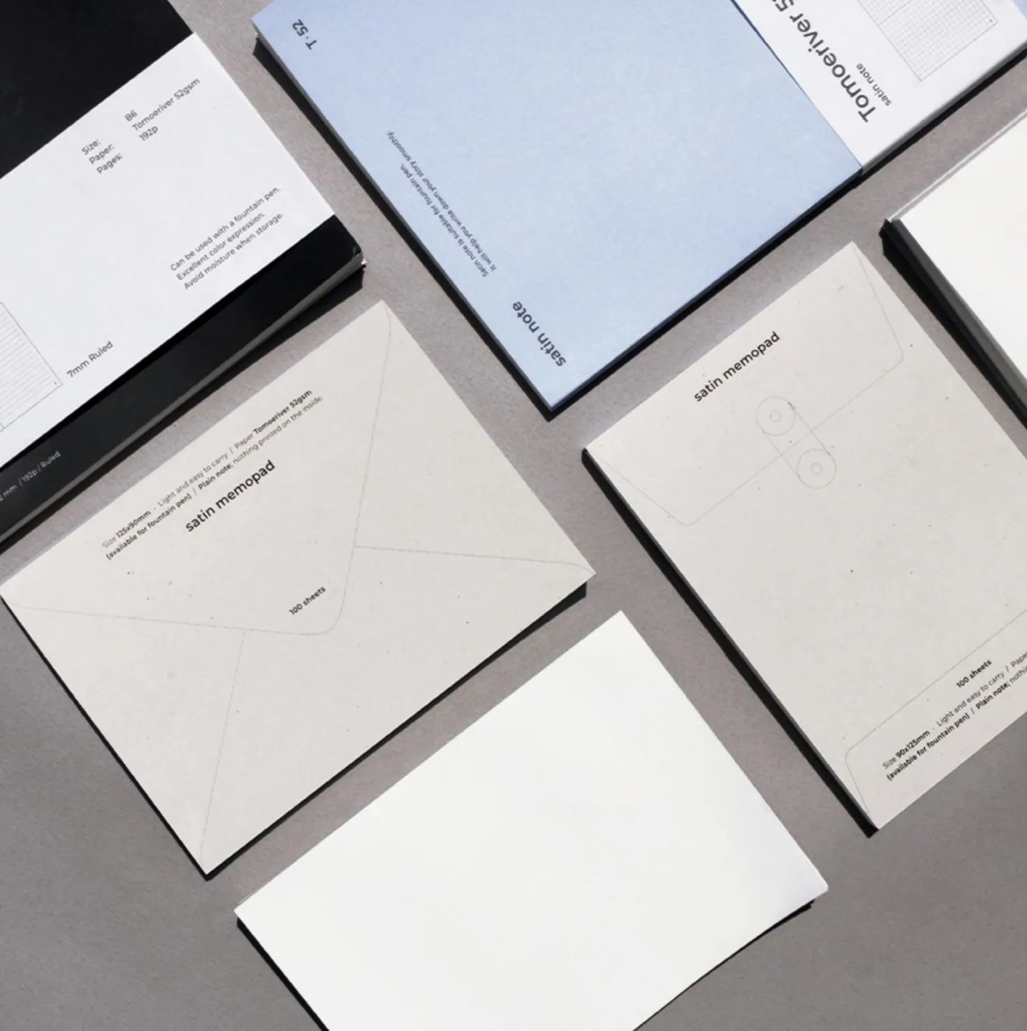 Satin T52 Compact Plain Memo Pad