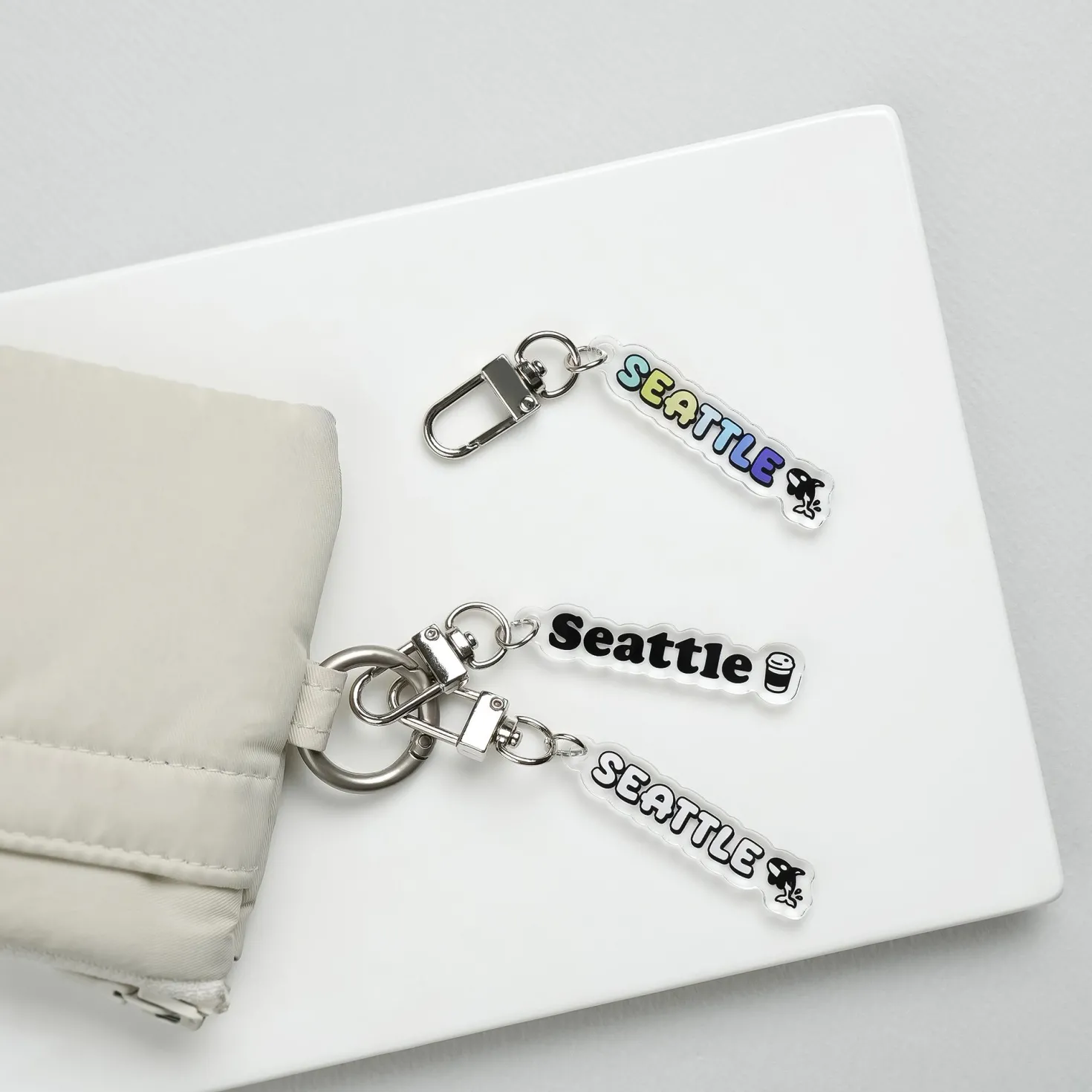 Seattle Acrylic Key Ring