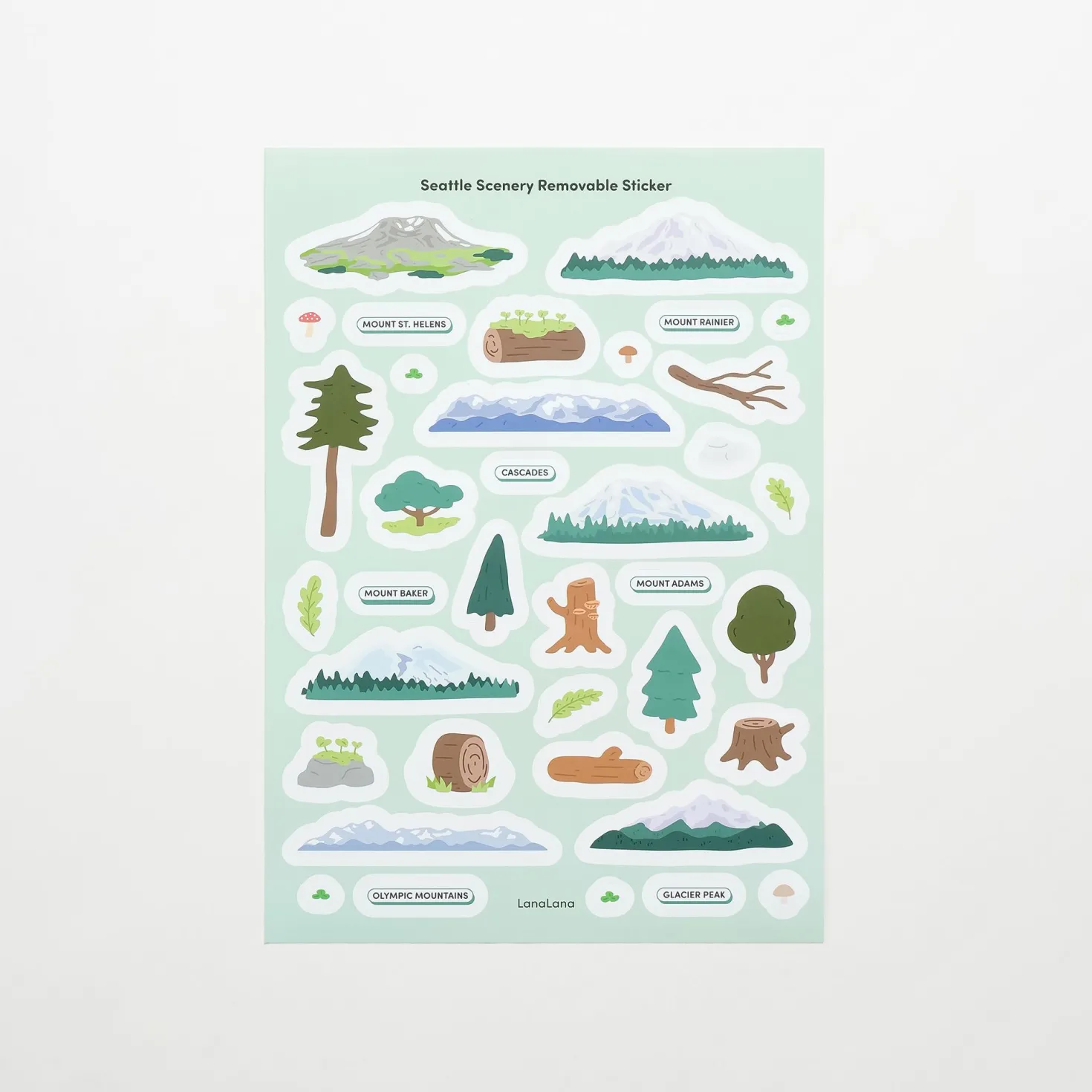 Seattle Scenery Deco Sticker