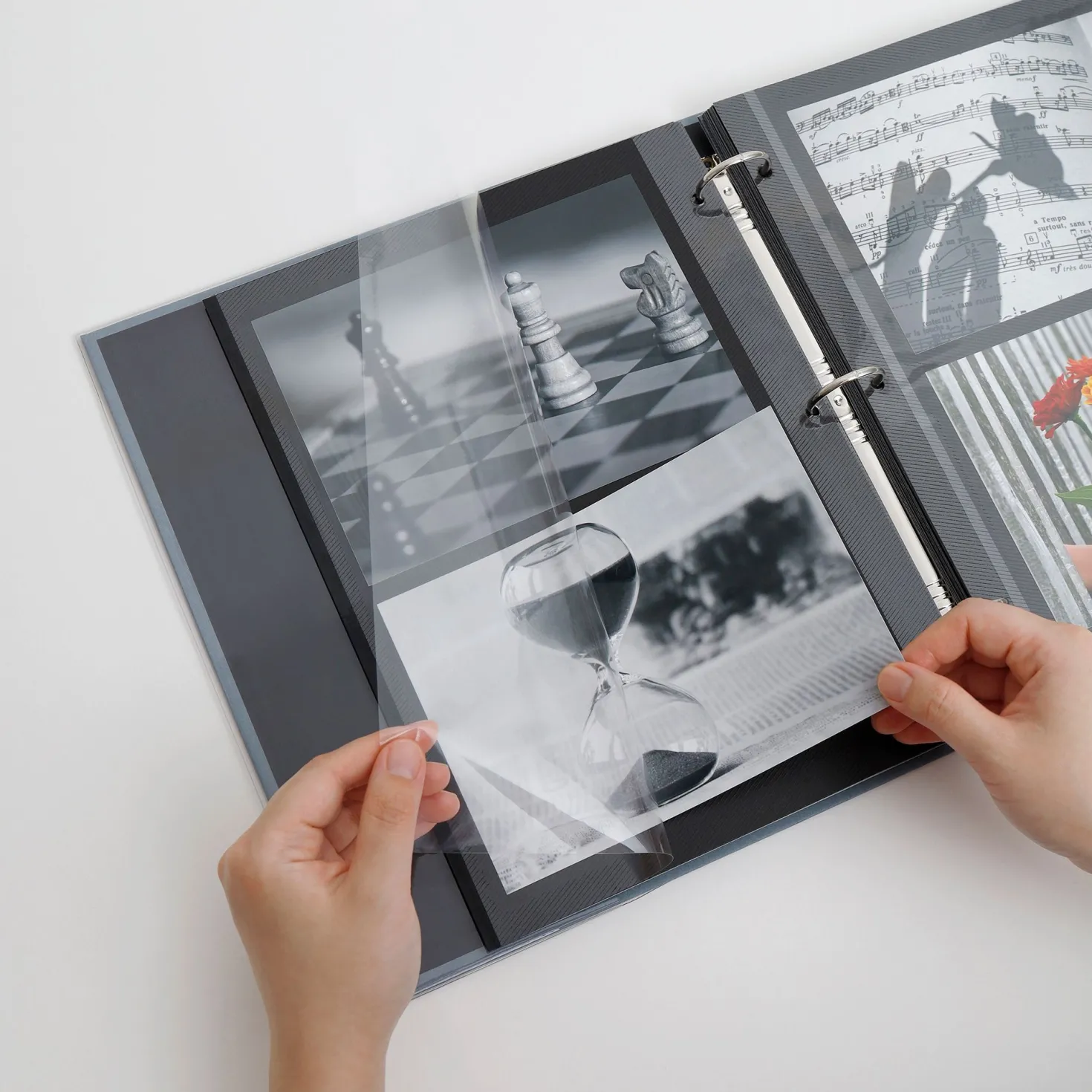 Self-adhesive 3 Ring A4 Photo Album Refill