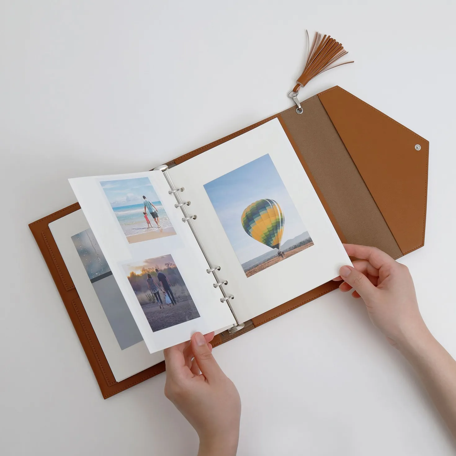 Self-adhesive 6 Ring A5 Photo Album Refill
