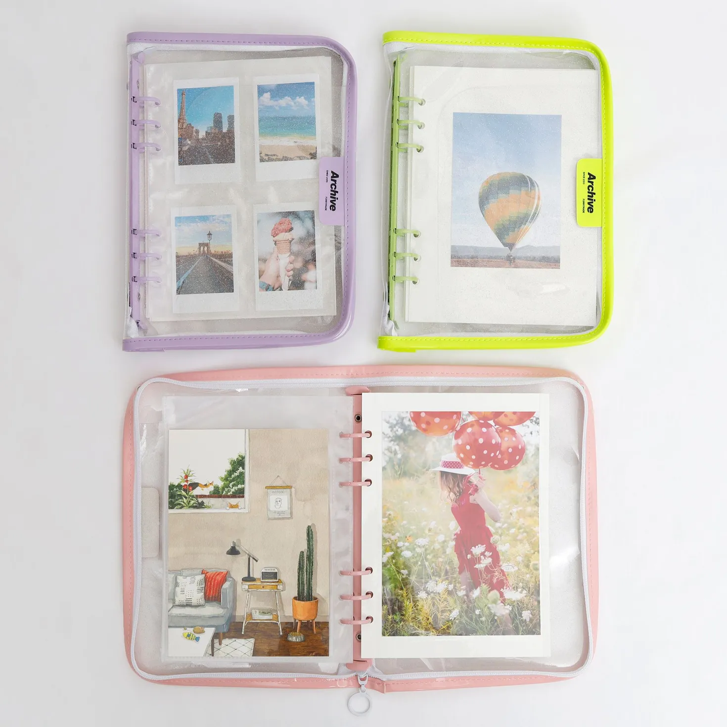 Self-adhesive 6 Ring A5 Photo Album Refill