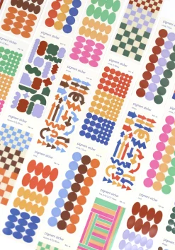 Shape Pigment See-through Sticker