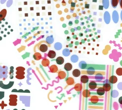 Shape Pigment See-through Sticker