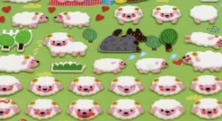 Sheep Emoji Puffy Sticker