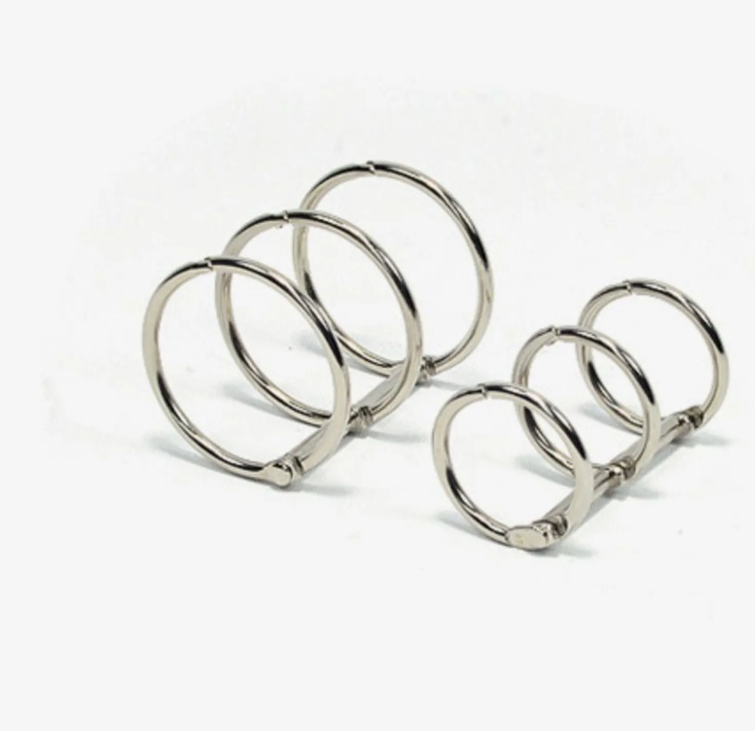 Silver A5 Binder 6 Ring Set