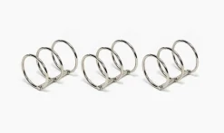 Silver A5 Binder 6 Ring Set