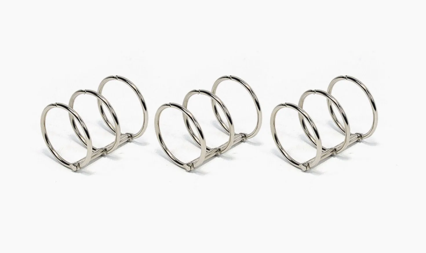 Silver A5 Binder 6 Ring Set