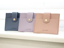 Simple Button Half Wallet