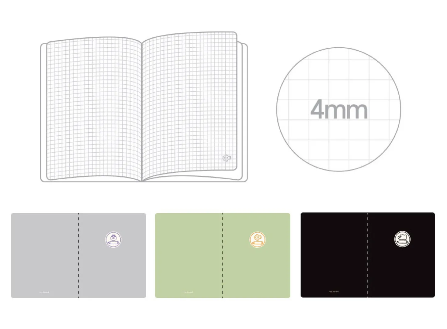 Simple Kind B5 Short Notebook