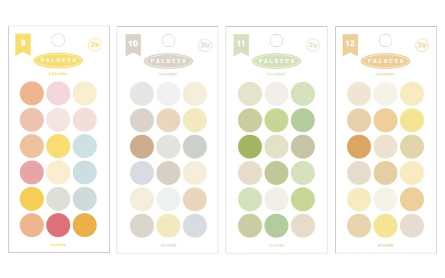 Simple Palette Round Sticker