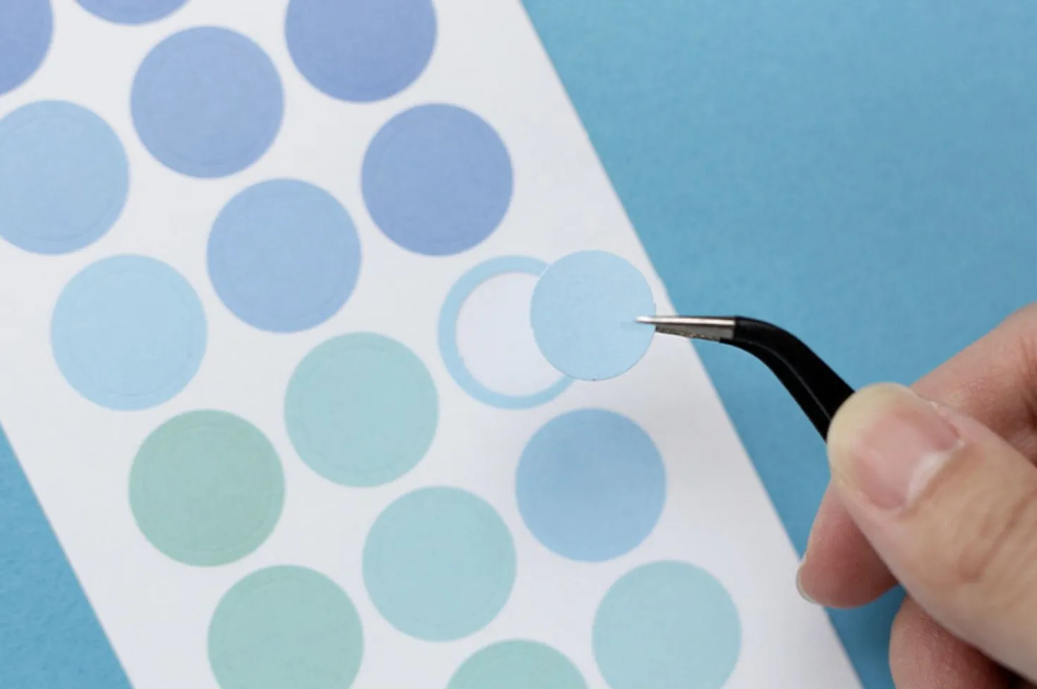 Simple Palette Round Sticker