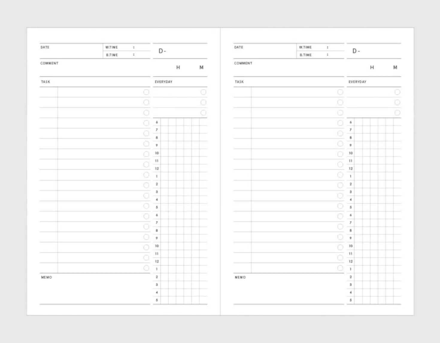 Simple Quarterly Study Planner